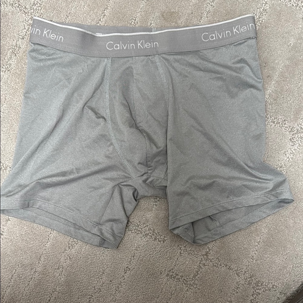 Calvin Klein Gray Boxer Briefs Moisture-Wicking Comfort